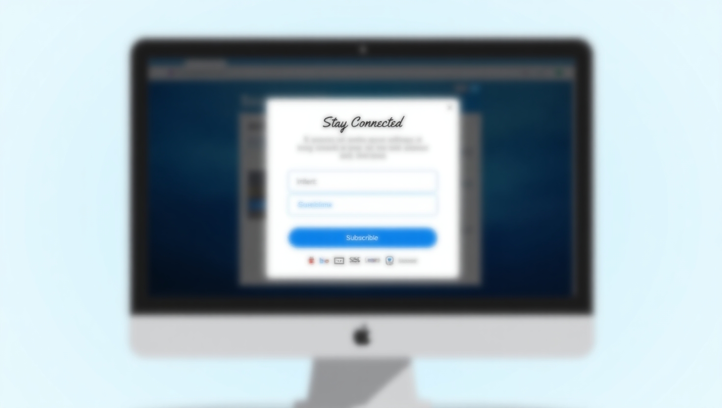 Customizable Newsletter Signup Pop-up Script with API Integration (HTML, JS, CSS)