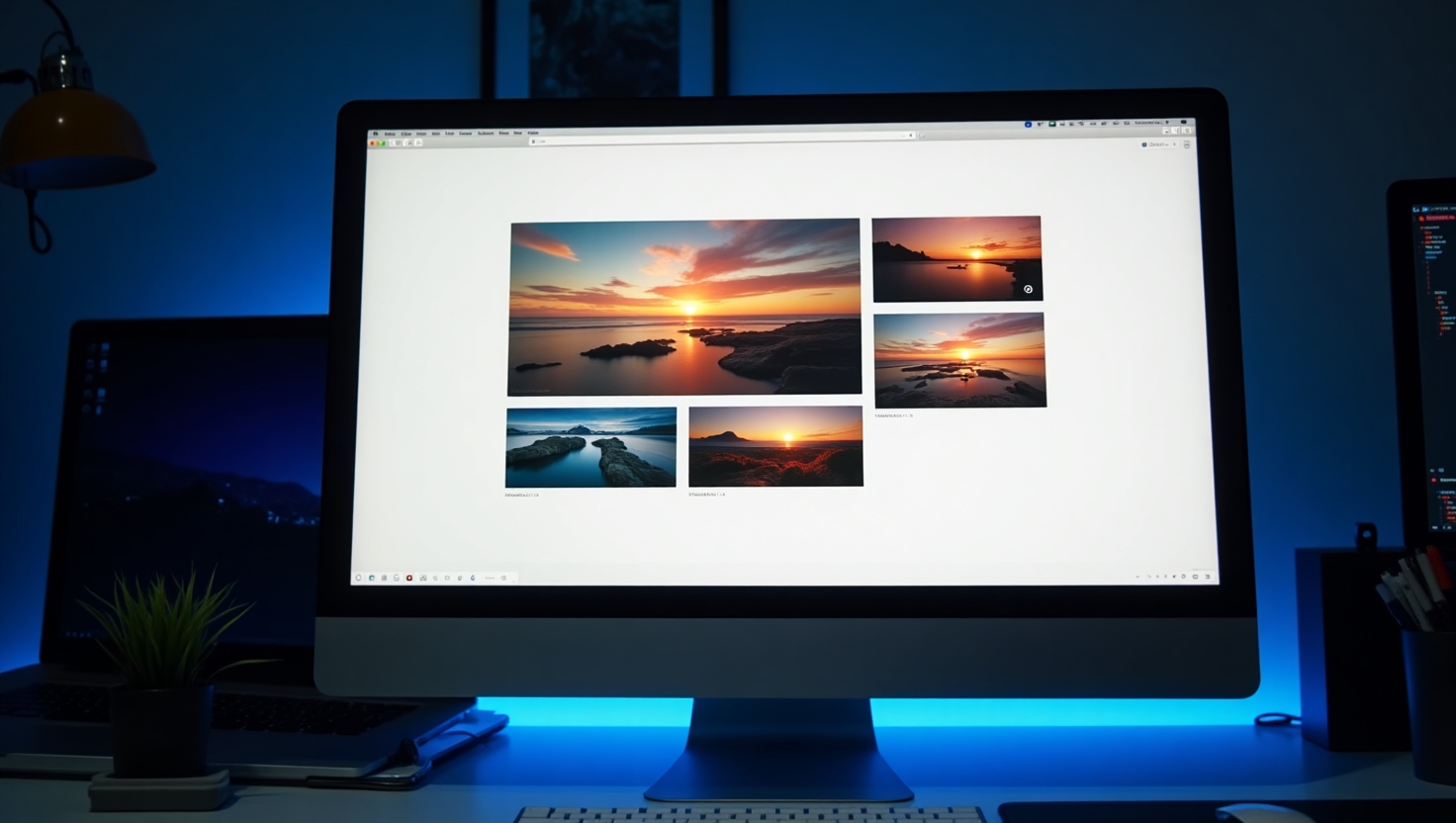 Custom JavaScript Image Gallery with Lightbox and Lazy Loading